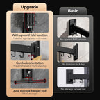 Wall Mounted Clothes Hanger,Clothes Drying Rack,Laundry Drying Rack,Drying Rack Clothing,Laundry Hanger Rack,Retractable Dryer Racks,Collapsible, Aluminum,can be Fold Upward & Left & Right