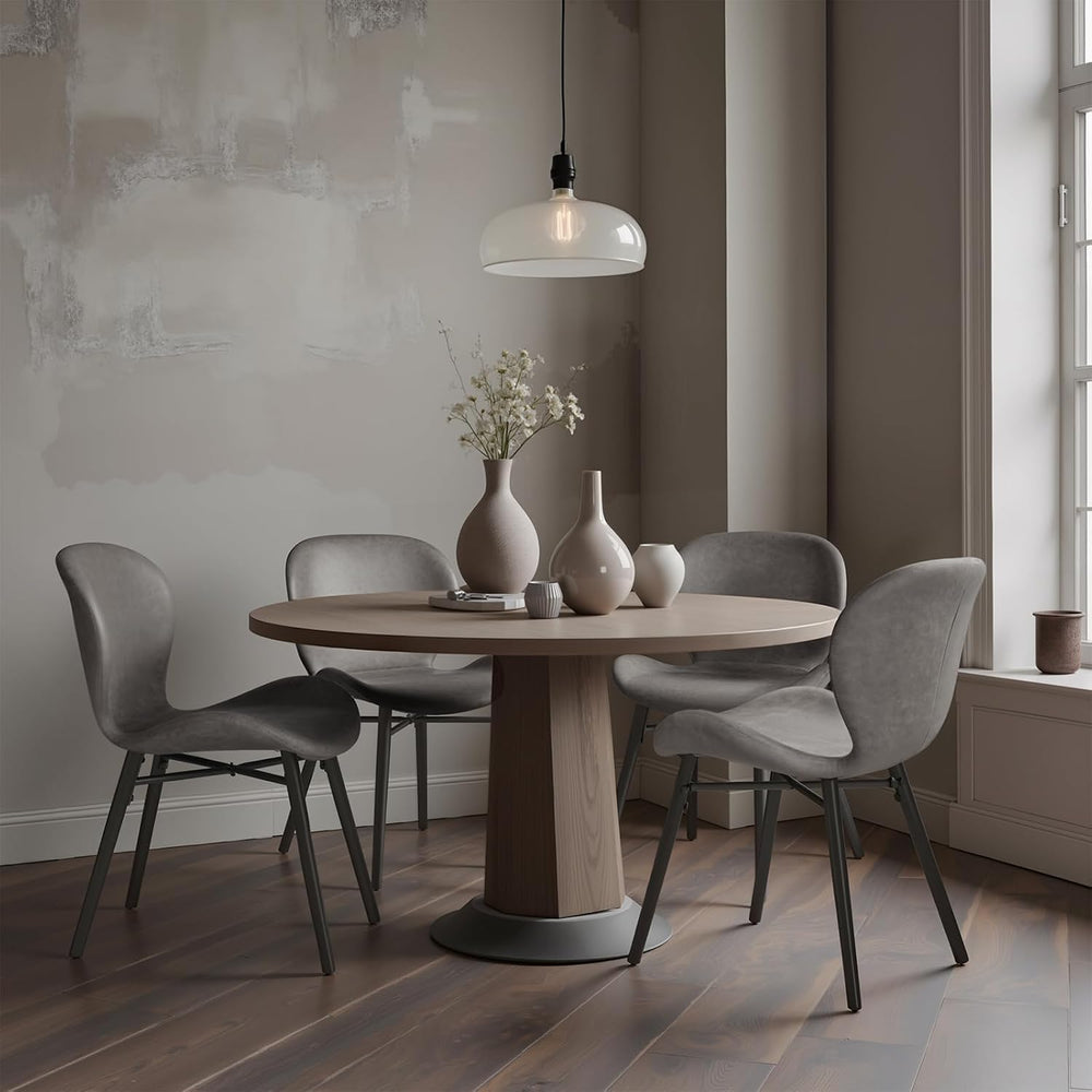 Modern Dining Chair Set of 4, Comfortable Dining Room Chairs with Thick Cushi...
