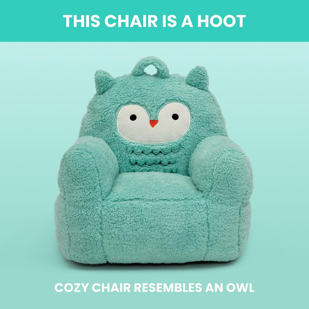 Delta Children Owl Cozee Buddy Chair, Teal