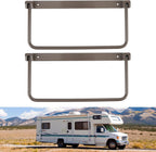 aqxreight Foldable RV Shoe Rack Wall Mounted, Aluminum Alloy Space Saving Organizer, Hanging Shoe Storage Shelf for RV, Travel Trailer, Yacht - Pair of Shoe Holders for All Types of