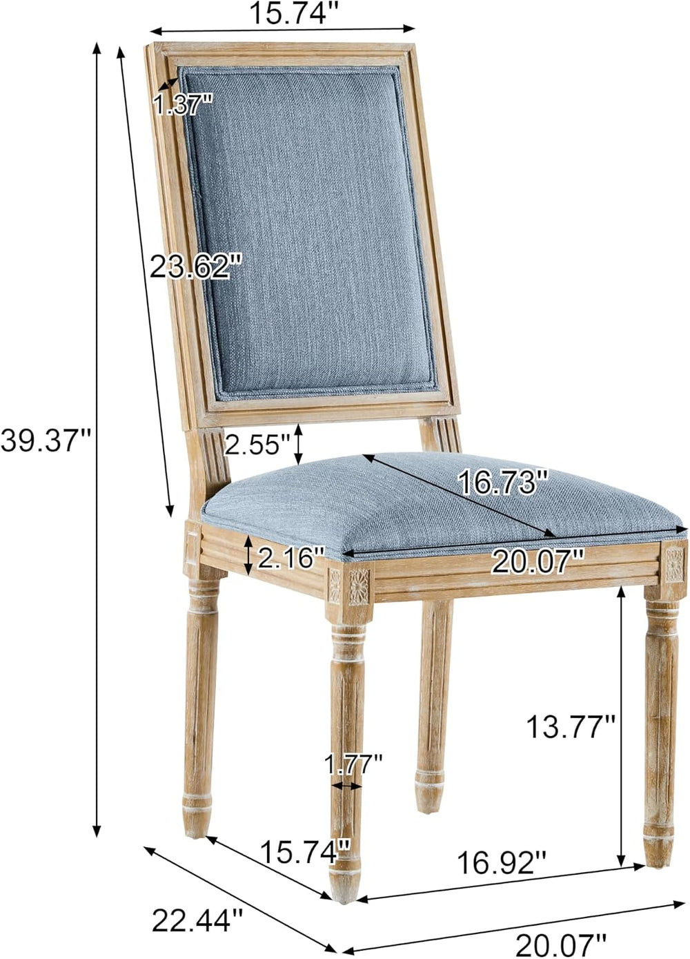 Christopher Knight Home Regina French Country Dining Chairs Set of 2, Wooden ...
