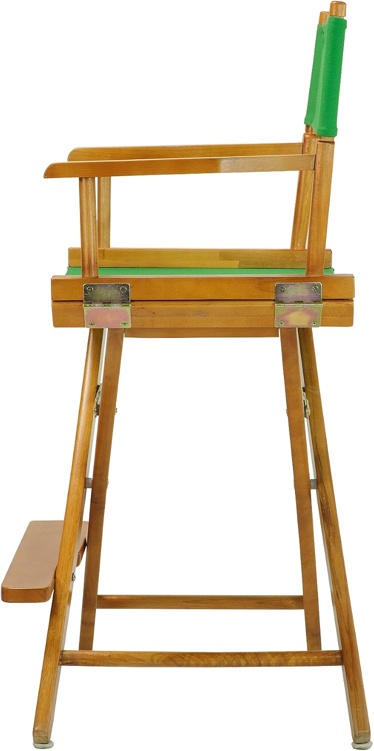 Casual Home Director's Chair ,Honey Oak Frame/Green Canvas,24" - Cou...