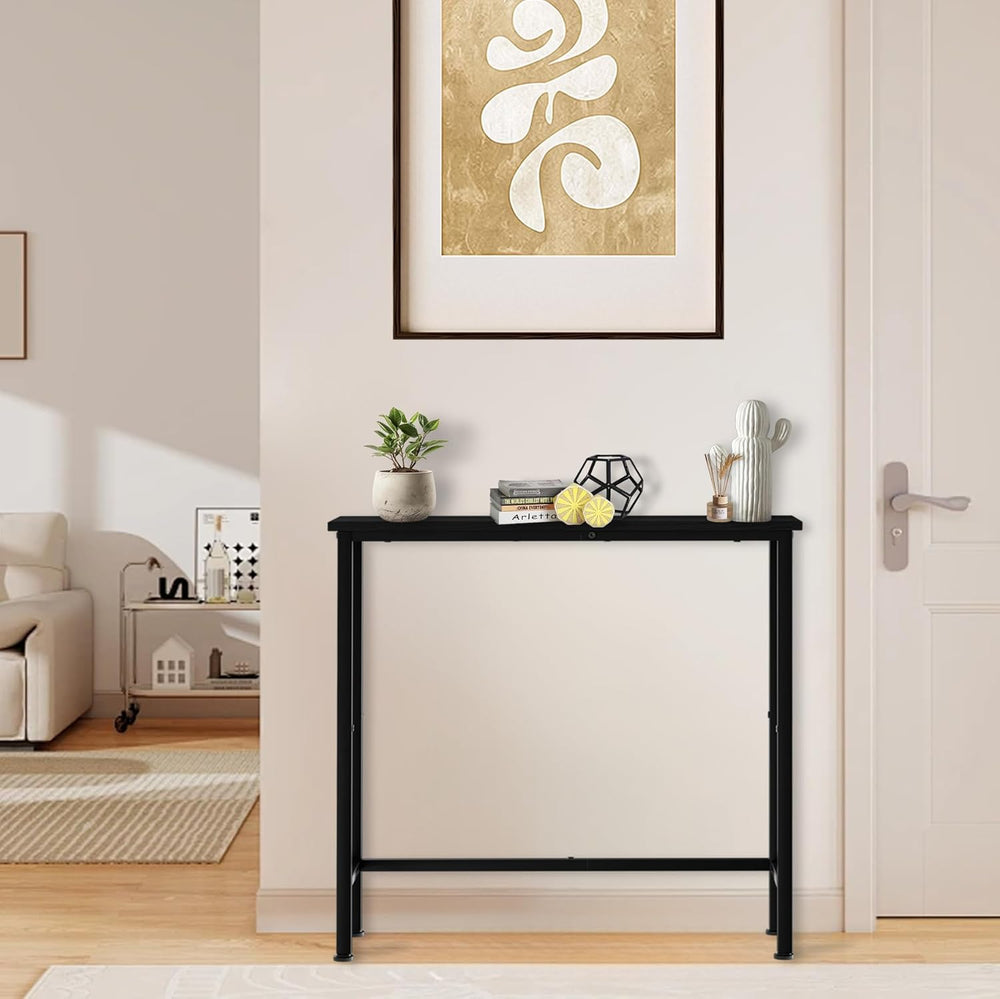 Narrow Console Table, 29.5" Small Entryway Table, Thin Hallway Tables, S...