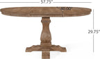 Christopher Knight Home Felly Dining Set, 20.25 "W x 24 "D x 34 "H, Natural Brown + Light Ash + Gray