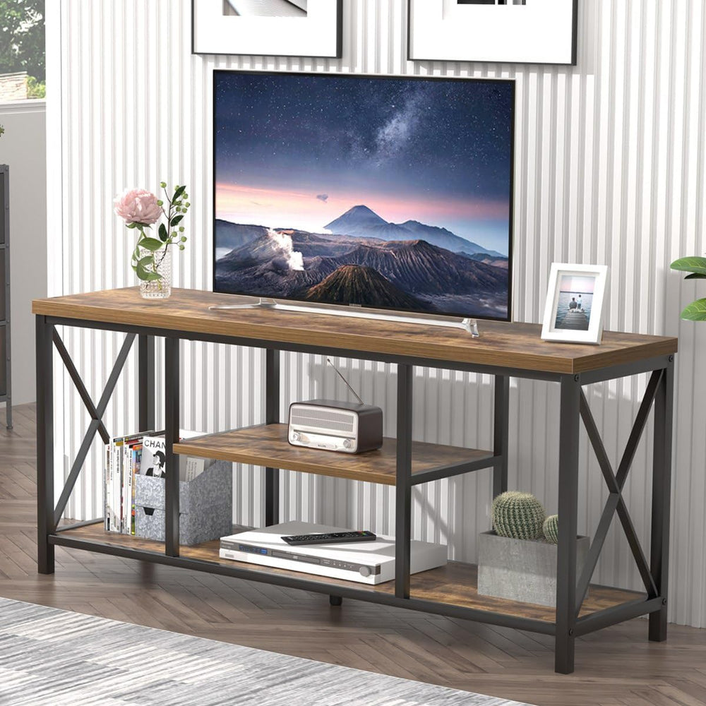 EXCEFUR 55 Inch TV Stand for Televisions up to 65 Inch, Modern Entertainment ...