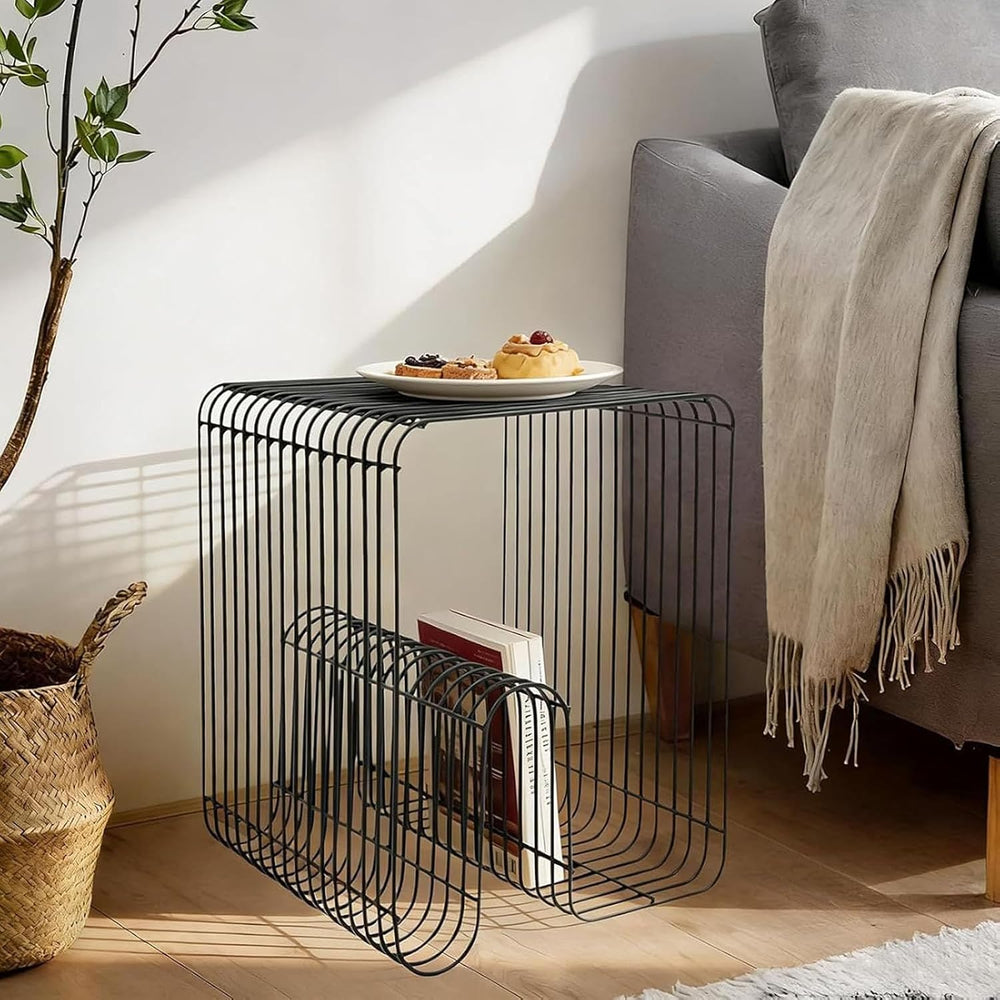 Smooth End Table & Side Table for Couch, Loading Bearing ，Vertical Design...