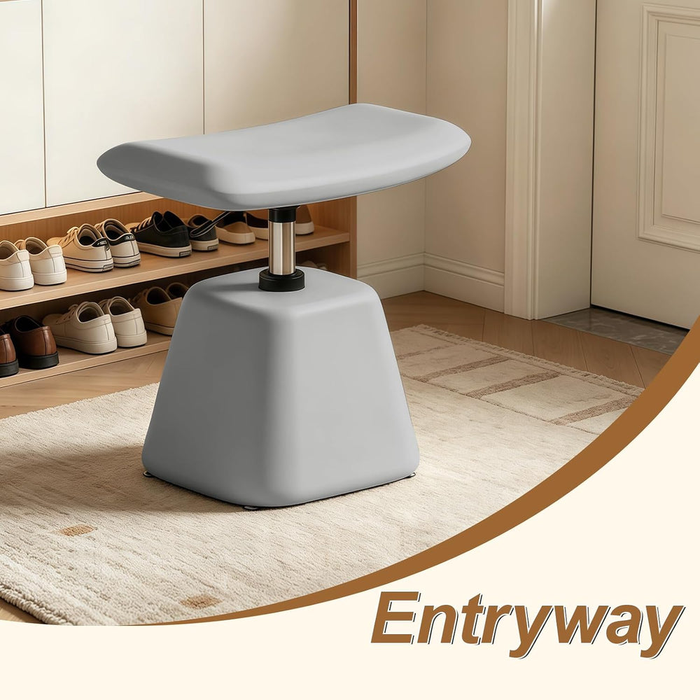 JPBSTO Small Ottoman Footrest, Modern Vanity Stool Chair Adjustable Height, U...