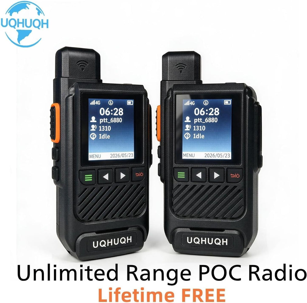 Lifetime Free Unlimited Range Walkie Talkies, 4G LTE POC Radio Set