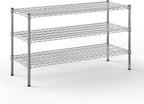 18" Deep x 48" Wide x 27" Height Wire Shelving Kit | 3-Tier | NSF Commercial Storage Rack Unit