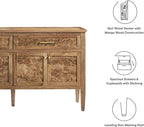 Modway Elysian 62" Wood Sideboard in Brown - Buffet Cabinet with Storage, Living Room Credenza, Media Console Cabinet, TV Stand, Entryway Table or Hallway Cabinet