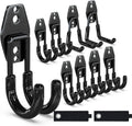 3-H Garage Wall Hooks 10 Pack, Garage Hooks Heavy Duty with Extra Welding Spots, Wall Storage Organizer for Hanging for Garden, Lawn, Yard (Black)