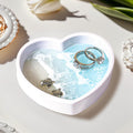 Handmade Resin Ring Dish, Beach Themed Trinket Dish with Couple Sea Turtles | Jewelry Holder for Rings Earrings, Engagement Gifts for Couples & Beach Themed Gifts for Women, Unique Coastal Beachy Decor