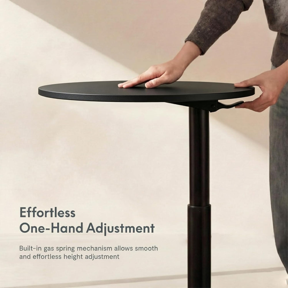 FLEXISPOT Adjustable Side Table, Round End Table for Couch & Bed, Stable ...