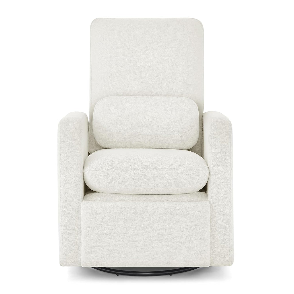 Delta Children - babyGap Cloud Recliner, Performance Fabric, White Boucle | Power Recliner with Swivel & Glide, Features Stain-Resistant Fabric, Cozy Boucle Fabric & Includes a Lumbar Pillow