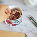 Ceramic Paper Clip Holders Paperclips Holder Dispenser Cute Clips Organizer for Desk Binder Clip Bowl Bobby Pin Hair Clip Holder Gift for Office (Purple Red)