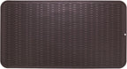 Silicone Dish Drying Mat for Multiple Usage,Easy clean,Eco-friendly,Heat-resistant Silicone Mat for Kitchen Counter or Sink,Refrigerator or Drawer Liner Coffee 4XL 32 inches x 18 inches