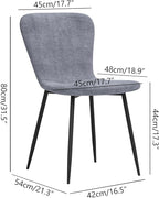 5 Piece Dining Table Table Set, Tempered Glass Dining Table Set for 4 Kitchen Table Set with 4 Chairs for Kitchen Dining Room (Black Table with Grey Chair)