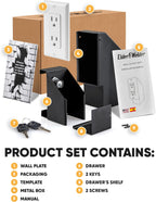 Elder Welder® Electrical Outlet Hidden Wall Safe | 100% Real Wall Plate Included | Easy to Install | Hidden Safe for Money | Wall Safes Between Studs | Secret Storage | Invisible Safe