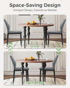 Dining Chairs Set of 4, Upholstered Wooden Dining Room Chairs, Mid Century Modern Fabric Kitchen Chair with Metal Legs Chenille Fabric for Kitchen/Restaurant/Hotel- Dark Gray (Only Chairs)