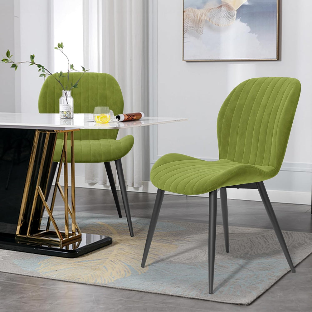 Dining Chairs Set of 4 Modern Velvet Dining Room Chairs Upholstered Dining Ch...