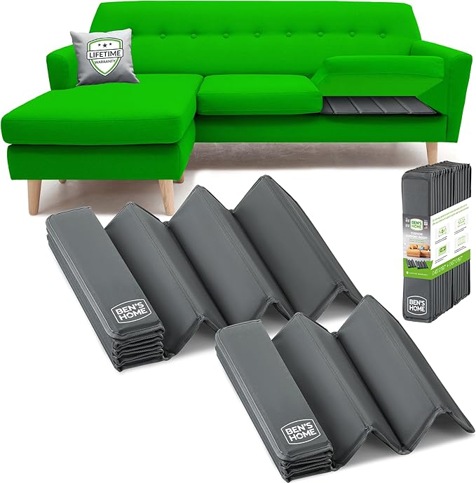 BEN'SHOME® Sectional Couch Cushion Support for fix Sagging Seats - Heavy Duty Solid Wood Sofa Support Board | 67"+45" x 19.7" Under Cushion Insert Set | Non-Slip Furniture Saver | 400 LB Capacity Each