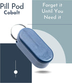 Magnetic Keychain Pill Holder 3-Pack - Compact, Durable, Lightweight with Sleek Minimalist Design - Secure, Discrete, Portable Pill Holder Keychain (Luxe 3-Pack)