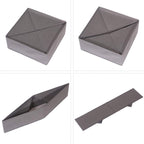 DIOMMELL 4 Pack Foldable Cloth Storage Box Closet Dresser Drawer Organizer Fabric Baskets Bins Containers Divider for Clothes Underwear Socks Lingerie Clothing, M Grey 40-0000