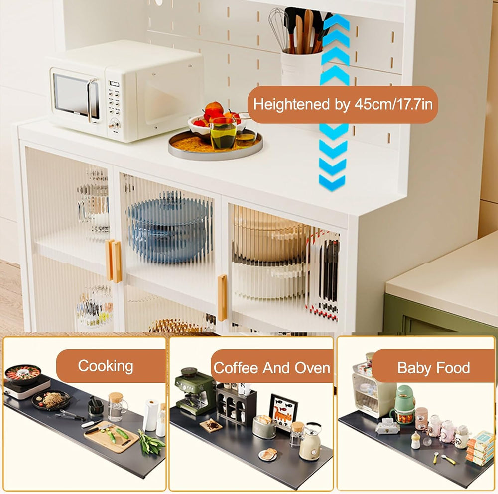 Kitchen Pantry Storage Cabinet with Adjustable Shelves, Pantry Storage Cabine...