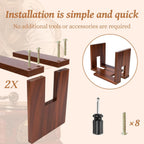 Vinyl Record Holder, A Retractable Vinyl Holder that Can Keep Records Stored Upright. Crafted from Walnut Wood,Record Holder Can Hold Up to 70 Records and is Suitable for Record Display (walnut wood)