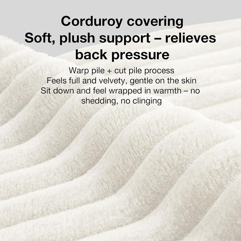 Novilla Full Size Bed Frame, Plush CloudSoft Bed, Corduroy Upholstered Platfo...