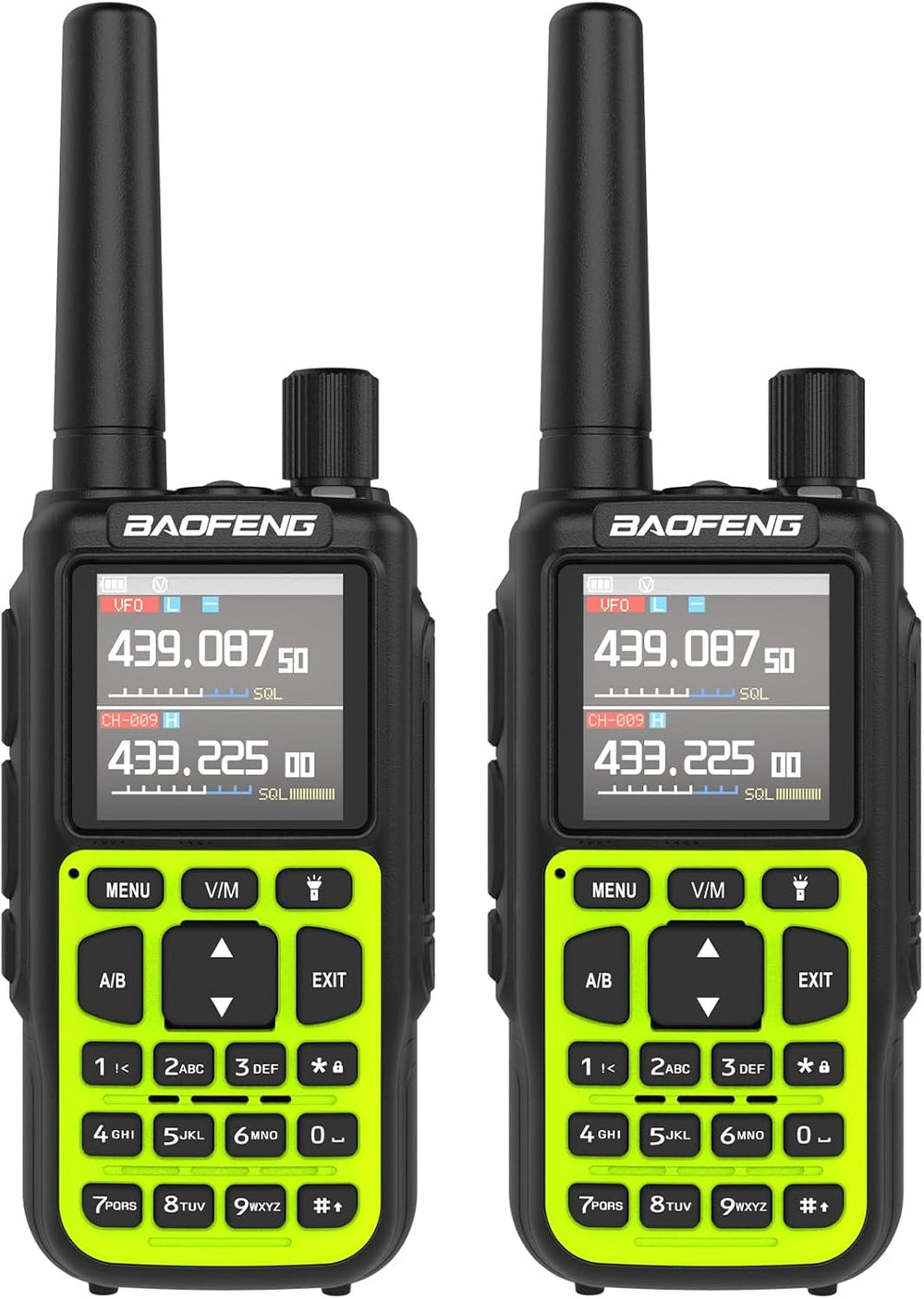 BAOFENG MINI5 Ham Radio Handheld Two Way Radios Long Range, 2200mAh Rechargea...