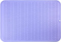 Silicone Dish Drying Mat for Multiple Usage,Easy clean,Eco-friendly,Heat-resistant Silicone Mat for Kitchen Counter or Sink,Refrigerator or Drawer Liner Light Purple 2XL 24 inches x 18 inches