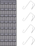 28 Mesh Pockets Hanging Shoe Organizer, Over the Door Shoe Organizer，Closet Storage Holder for Back of Door Storage Holder for Back of Door(Grey)