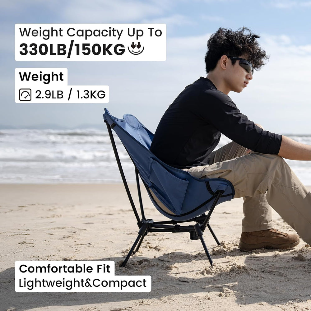 ONETIGRIS Tigerblade Camping Chair, Lightweight Folding Backpacking Hiking Ch...