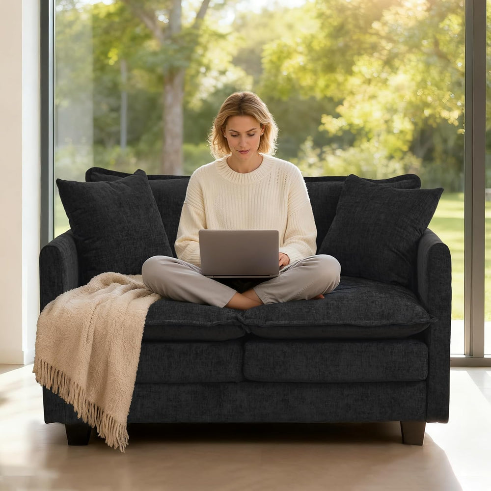 Loveseat Sofa Cloud Sofa Couch 50'', Modern Loveseats 2 Seat Couch 27...