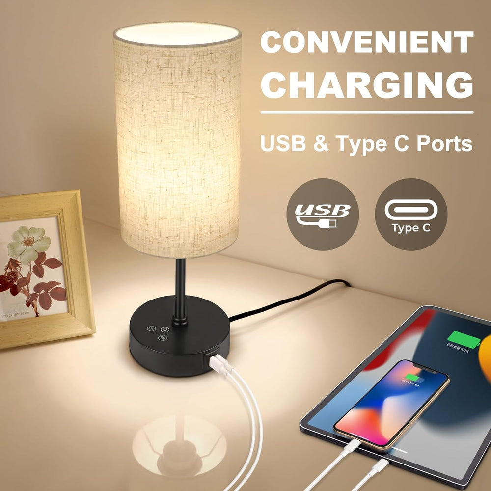 Unicozin Table Lamp Set of 2, 3 CCT 3000K/4500K/6500K & RGB Color Changin...