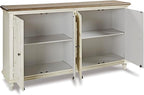 Signature Design by Ashley Roranville French Country Accent Cabinet or Server, White