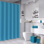 28PC Bathroom Accessories Set - Gorgeous Teal Bathroom Set with Shower Caddy and Shower Curtain, Bathroom Accessory Set, Soap Dish & Trash Can
