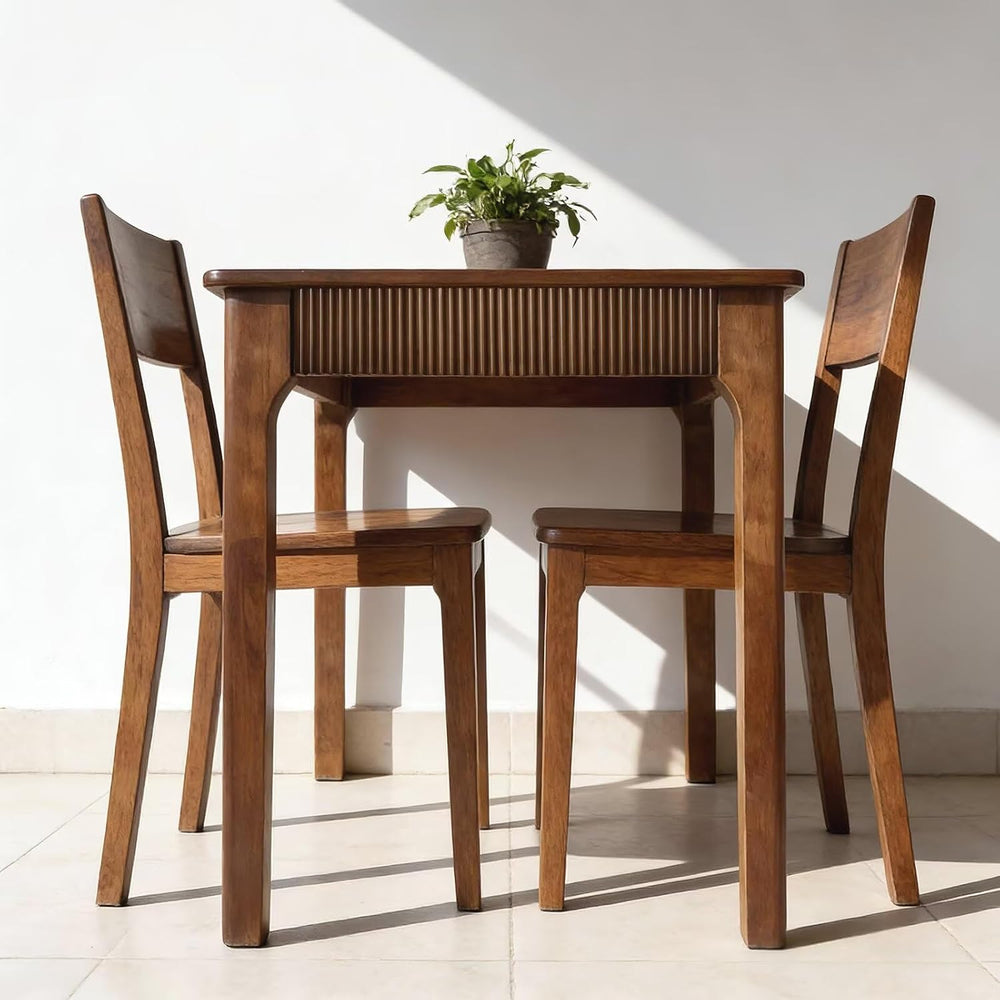 31.5" Solid Wood Dining Room Table for 2,Modern Farmhouse Rectangular Ki...