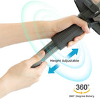 JS HANGER Collapsible 4-arm Rotary Outdoor Umbrella Drying Rack Metal Clothes Dryer Clothesline with 131ft Drying Space