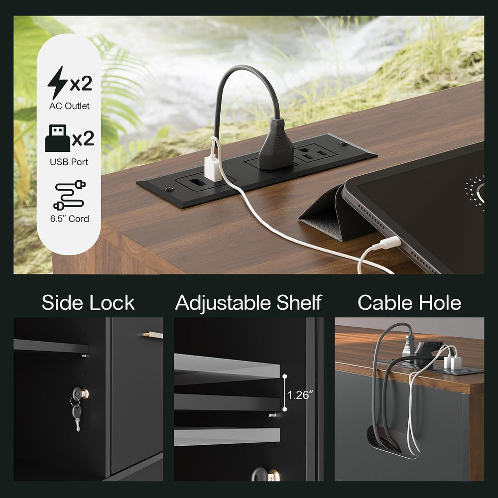 ModernMate 4 Drawer File Cabinet with Lock, Filing Cabinet for Home Office | ...