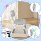 FAHKNS Kids Table with 2 Chairs, Height Adjustable Toddler Table and Chairs Set for Graffiti Desktop,Non-Slip Legs,Kids Multi-Activity Desk for Learning, Reading, Playing, Painting, Eating