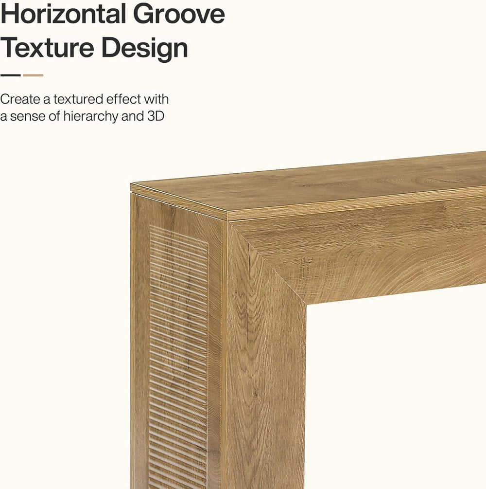 Tribesigns 43.3" Entryway Console Table, Farmhouse Wooden Sofa Table Beh...