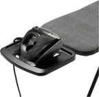 Brabantia - Ironing Board B – Solid Steam Iron Rest – Adjustable Height – Non-Slip Rubber Feet – 100% Fairtrade Cotton Cover with Foam Padding – Foldable – New Dawn – Size B (49 x 15 in)