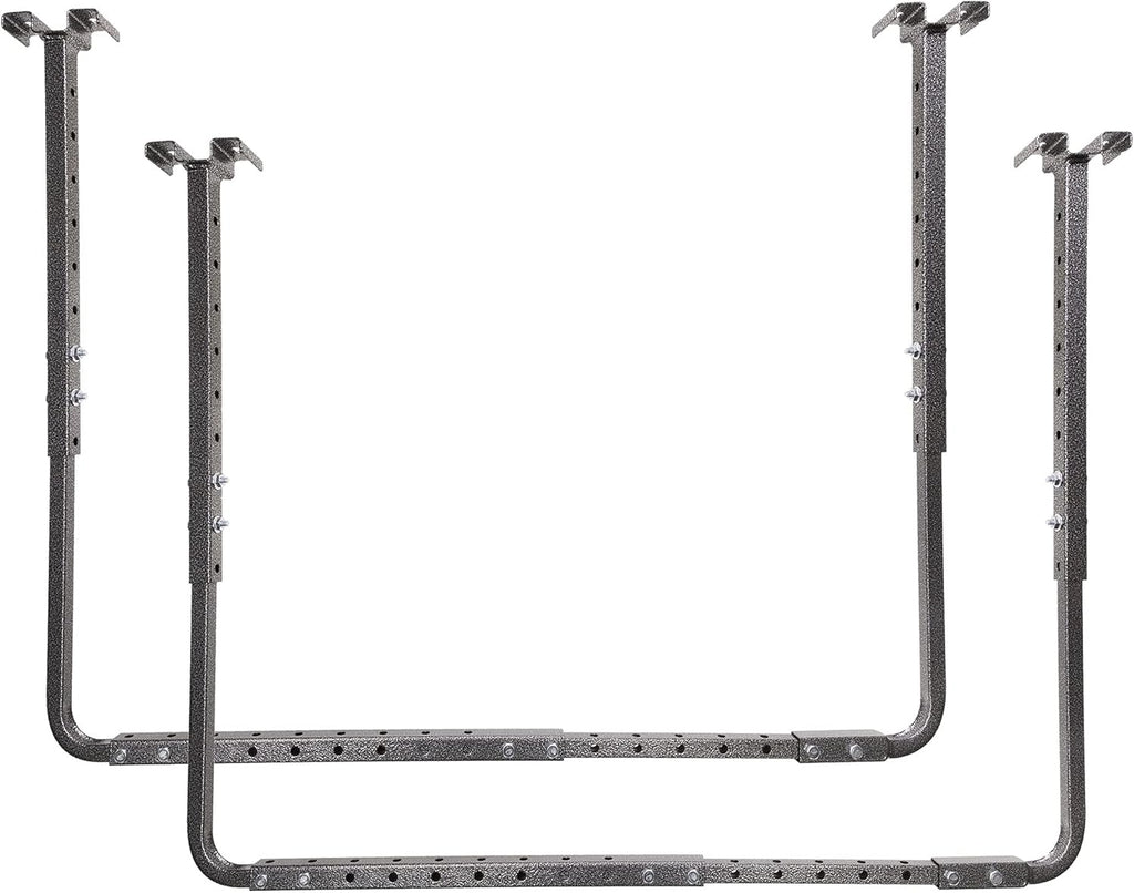 HyLoft Adjustable Garage Ceiling Mount Storage Rack Kit, Ceiling Shelving Mounts, 34 in. x 26 in., 80844-10, Hammertone