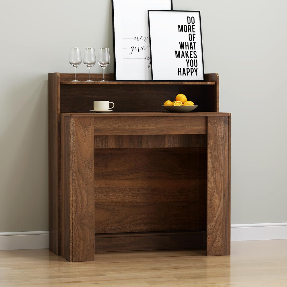 Transformer Table, Expandable Dining Table for 2-9 People, Folding Console Ta...