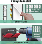 Hat Organizer for Baseball Caps 2 Packs with Built-in Spring Clips - Wall Mount Closet Hat Rack Holder, Adjustable Storage for Door/Closet Display Hat Racks Hanger (Strong Adhesive & Screws)