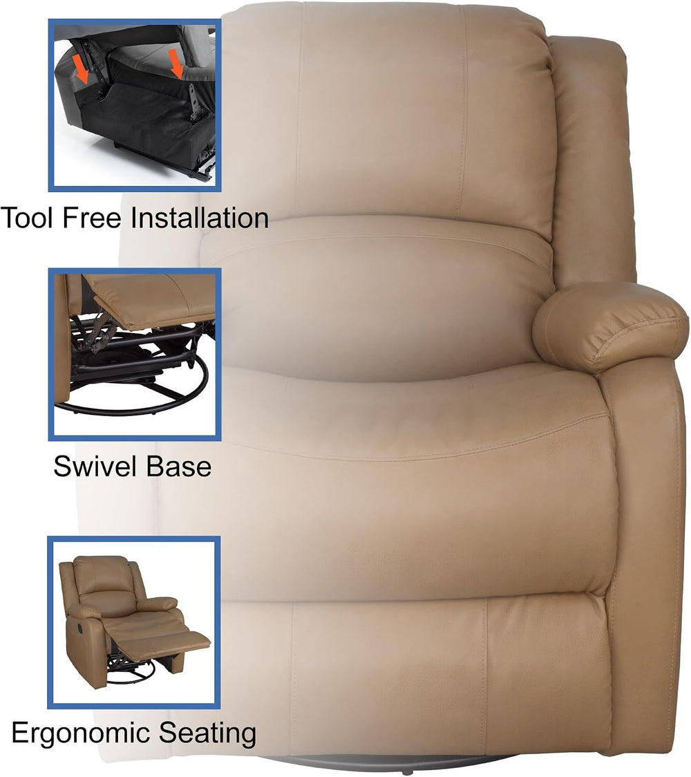 RecPro Charles Collection | 30" Swivel Glider RV Recliner | RV Living Ro...