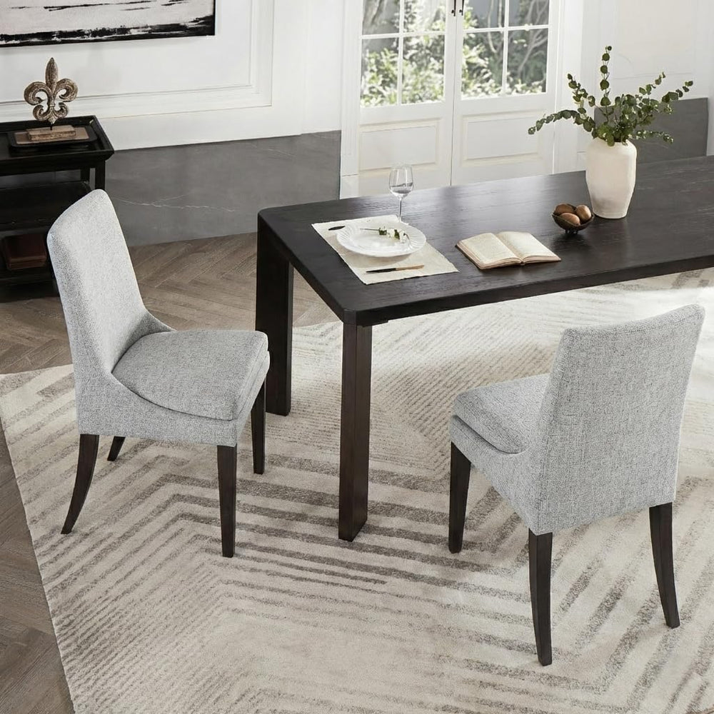 KISLOT Upholstered Dining Chairs Modern Sidechair Performance Fabric High Bac...