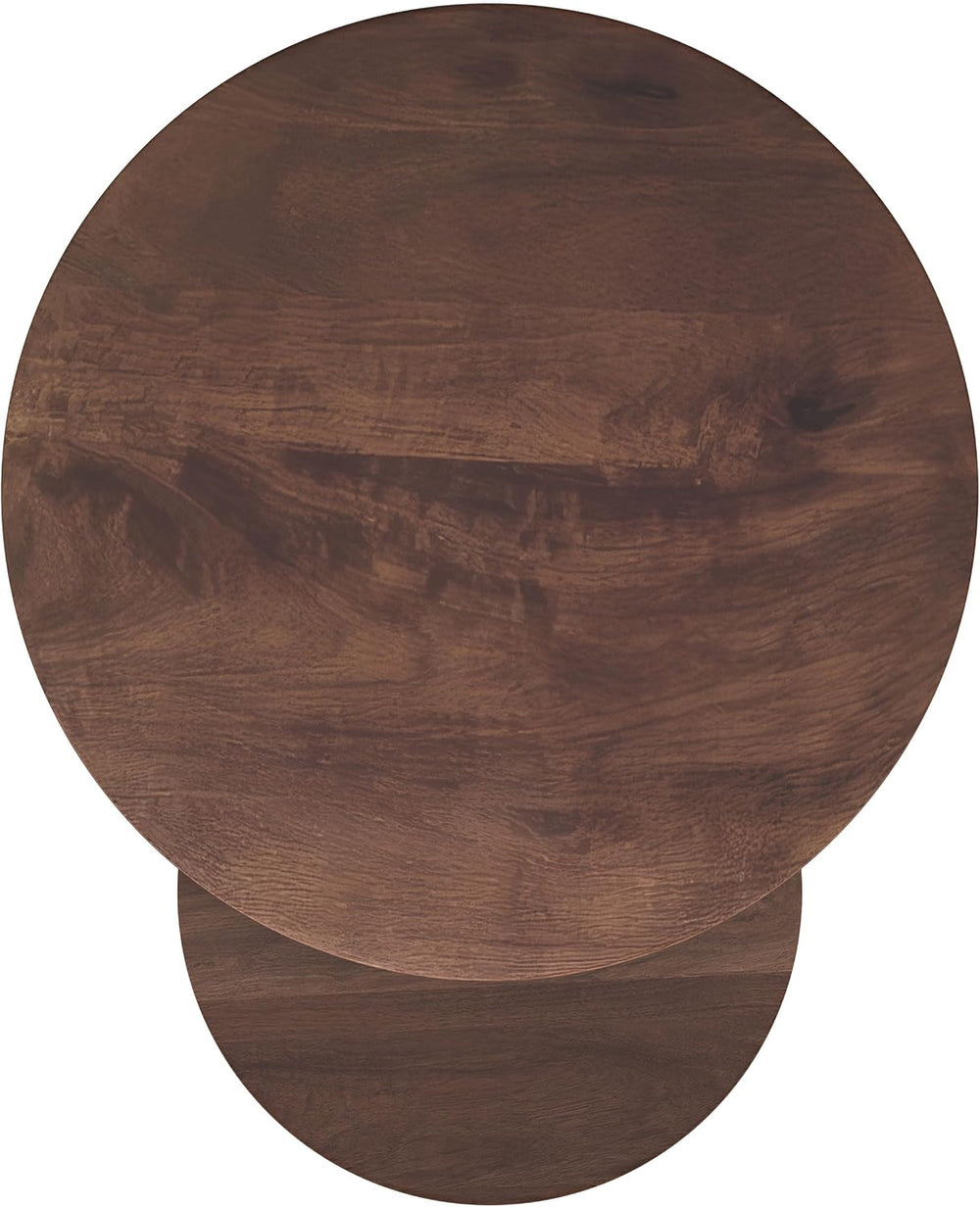 Coaster Home Furnishings - Yency - Mango Wood - 2-Piece Round Nesting Tables ...